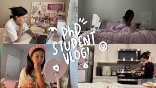 days in my life ep. 20: getting my life together, waking up early, first day of school, phd student