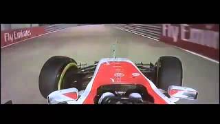 F1 2015 Singapore GP Alexander Rossi Crash FP1