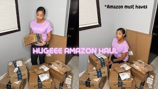 HUGEE AMAZON HAUL | AMAZON MUST HAVES!! Business supplies, content creator essentials + more