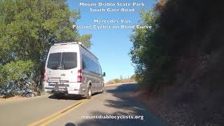 Mecedes Van Passing Cyclist on Blind Curve: MDSP