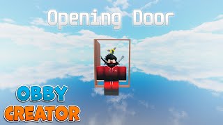 Obby Creator how to make opening door