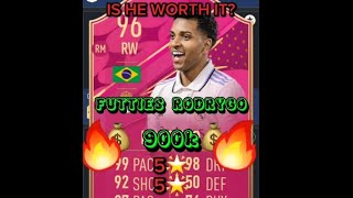 FUTTIES RODRYGO REVIEW 💰900K💰 IS HE WORTH IT? #fifa23 #review #FUTDAILY90