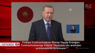 CUMHURBAŞKANI RECEP TAYYİP ERDOĞAN YENİ NORMALE DÖNÜŞ