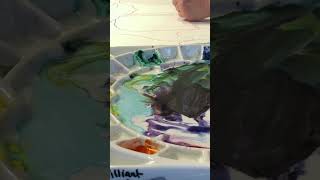 Watercolour markers landscape #shortvideo