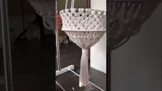 Macrame basket hanger #macrame #macramebasket #macramehanger #macramehomedecor