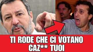 Salvini affronta Parenzo : Ti RODE che ci VOTANO sono c**i tuoi!