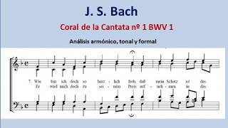 Análisis de los corales de J. S. Bach. Coral de la cantata nº 1 BWV 1. Acordes, tonalidades y forma.