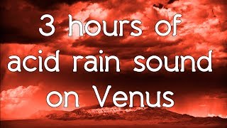 🎧 ☁ Acid rain on Venus sound in high quality white noise ASMR Space sounds Connect to the universe