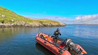 Boating to a Small Island & Cliff Jumping in Shetland