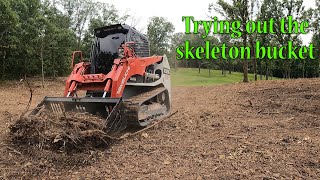 Root Raking With The Skeleton Bucket On The TL12r2