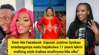 Dem Wa Facebook Badly Expose Justina Syokau anadanganya watu hajakulwa 11 years anafinywa kila siku"