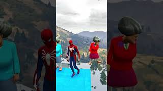 GTA 5 Epic Ragdolls - Spider Man Jumps/Fails Ep.468 #Shorts #gta5