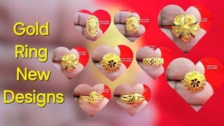 22ct New Gold Ring Designs with Price 2024 || gold ring collection for women with price