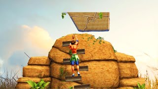 How does the scoring system work in the Super Rock Climber Game?