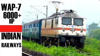 WAP7 ! INDIA's Most Powerful Passenger ELecTRiC LoCoMOTIVE hauled trains of INDIAN RAILWAYS !!