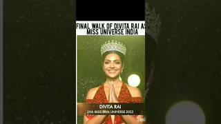 Divita Rai's Final walk as Miss Universe India 🇮🇳🏆#divitarai #missindia #beautycontest #missdiva