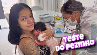 FAZENDO O TESTE DO PEZINHO NA BABY * Muito doloroso 😢