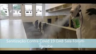 Sanitização OAB Sala Fórum de Peruíbe