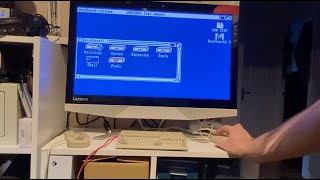 A500 Mini with Workbench and Amiberry Unlocked to use ADF and HDF