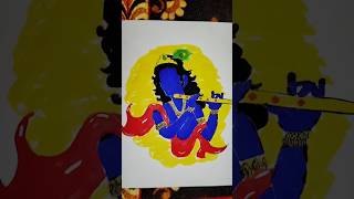 krishna 🤩 drawing ✨🦚🙏#art #drawing #painting#shortvideo