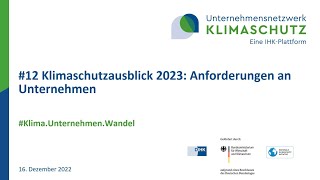 Klimaschutzausblick 2023: Anforderungen an Unternehmen