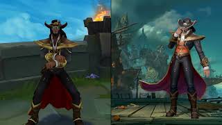 Twisted Fate League of Legends VS Wild Rift Comparison