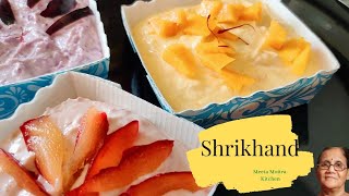 3 Different Types of Shrikhand/Fruit Shrikhand Recipe/श्रीखंड बनाना बहुत ही आसन