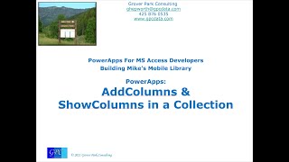 Mike's Mobile Library -- I Was Wrong About ShowColumns() ... But I Figured It Out!