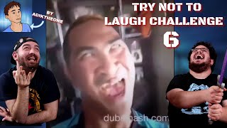 BEST FREINDS React to... TRY NOT TO LAUGH CHALLENGE 6 BY @ADIKTHEONE