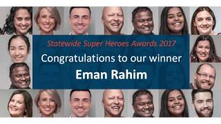 Statewide Super Heroes Community Choice winner Eman Rahim