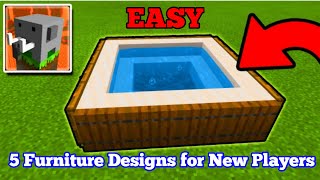 Top 5 Furniture Designs in Craftsman Building Craft for New Players (EASY)