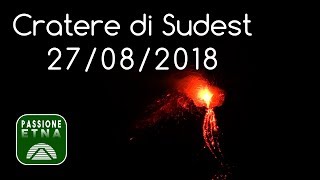 Episodio eruttivo Cratere di Sudest (27/08/2018)