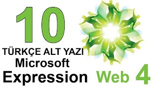 Expression Web 4 Tutorial TÜRKÇE ALT YAZI SEÇENEĞİ - 10