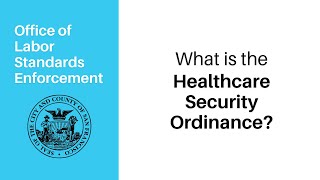 Health Care Security Ordinance