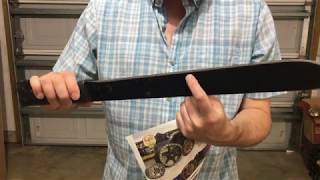 Machete sharpness test