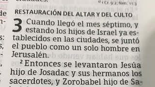 Esdras 3 - 4 Restauración del altar y del culto) y hebreos 8 (El mediador de un nuevo pacto)