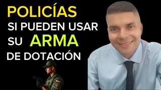 Uso de arma de dotación por parte de policías