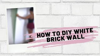 HOW TO MAKE A FAUX BRICK WALL | DIY | TIERA LOVELLE