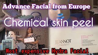 Advance whitening Facial with chemical skin peel and Hydra Facial machine|| @jeannotceuticals340