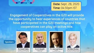 #LiveNow Speaking at IFFCO's "Engagement of Cooperatives in the G20".