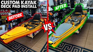 Custom Kayak Deck Pad / Mat Install | EASIEST Kayak Mod = HUGE Difference | Best Kayak DIY +NewAir