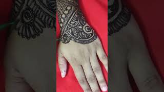 Very beautiful Back hand mehndi design।।Full hand mehndi।।shorts mehndi#shorts