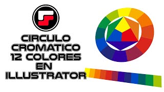 Circulo Cromático 12 colores en Illustrator