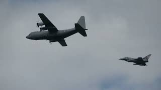 Plane Spotting - Airpower24 - Lockheed C-130K Hercules / Eurofighter Typhoon (Austria)