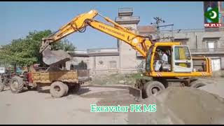 #excavator #hyundai #170 working in trolley loading Sialkot