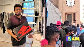 CAMPING to BUY AIR JORDAN 1 RETRO in INDIA !