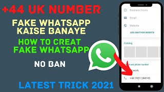 How To Create Fake Whatsapp Account | Fake Mobile Number Se Whatsapp Kaise Banaye