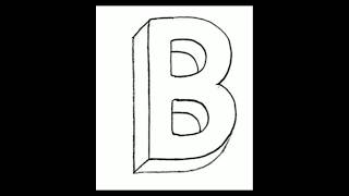 3d letter B | 3D Letter Drawing | 3D Letter Drawing #3dletterart #drawing #art #shorts