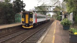 (HD) 153329/153309 departing Brundall Gardens 10/4/17