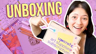 ART SUPPLIES UNBOXING! pens, pencils & more! 📦 UPCRATE 37